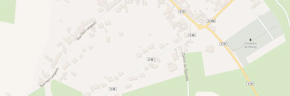 Plan du 2C Rue du 19 Mars 1962 à Maing