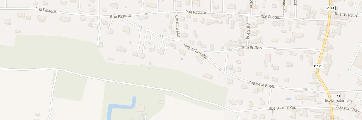 Plan du 13 Rue de la Poête à Laroche-Saint-Cydroine