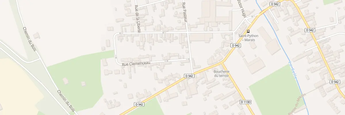 Plan du 6 Rue Clémenceau à Saint-Python