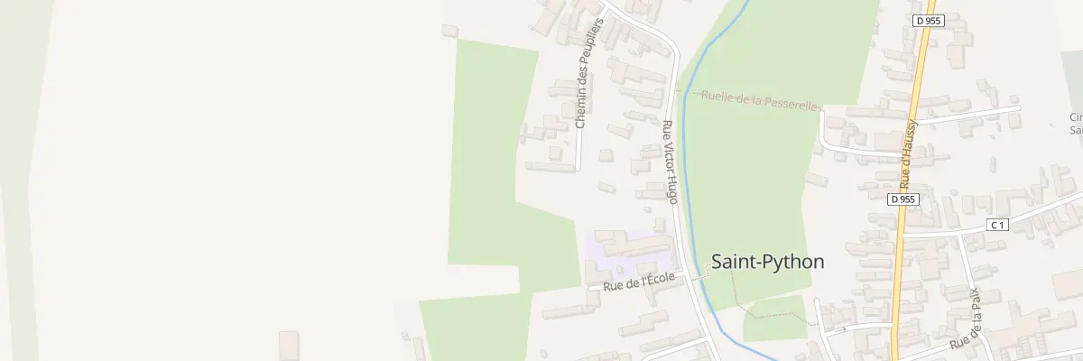 Plan du 25 Rue Victor Hugo à Saint-Python