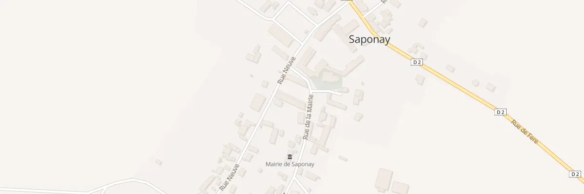 Plan du 1 Rue Neuve à Saponay