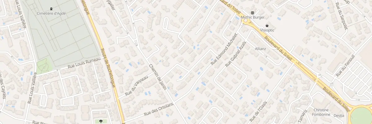 Plan du 3 Rue des Grands Manteaux à Agde