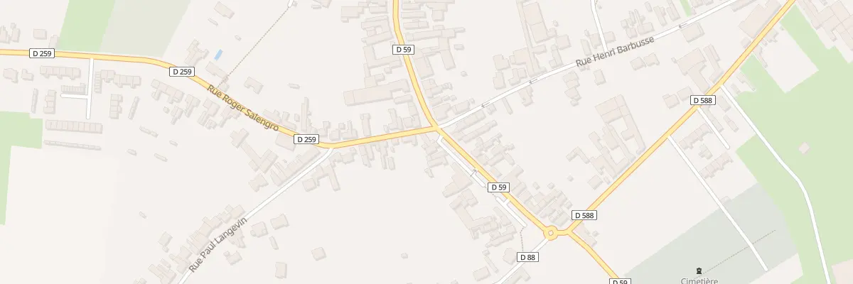Plan du 2 Rue Emile Zola à Maing