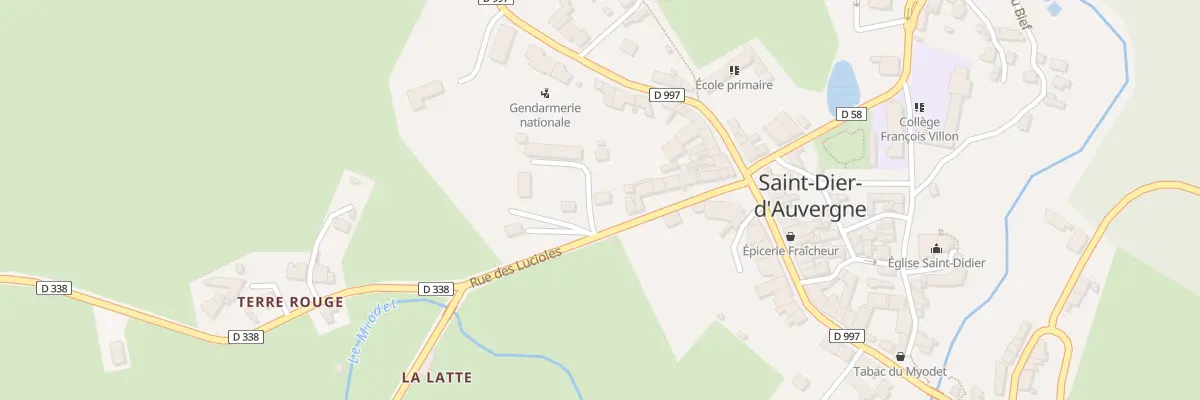 Plan du 21 Rue des Lucioles à Saint-Dier-d’Auvergne