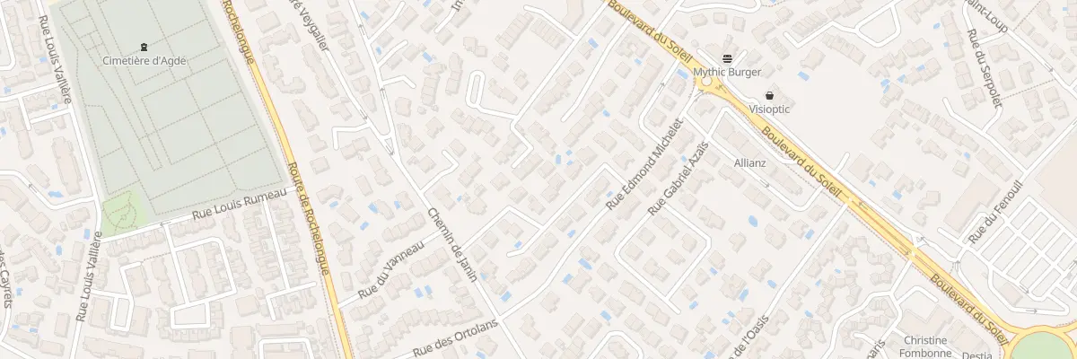 Plan du 1T Rue des Grands Manteaux à Agde