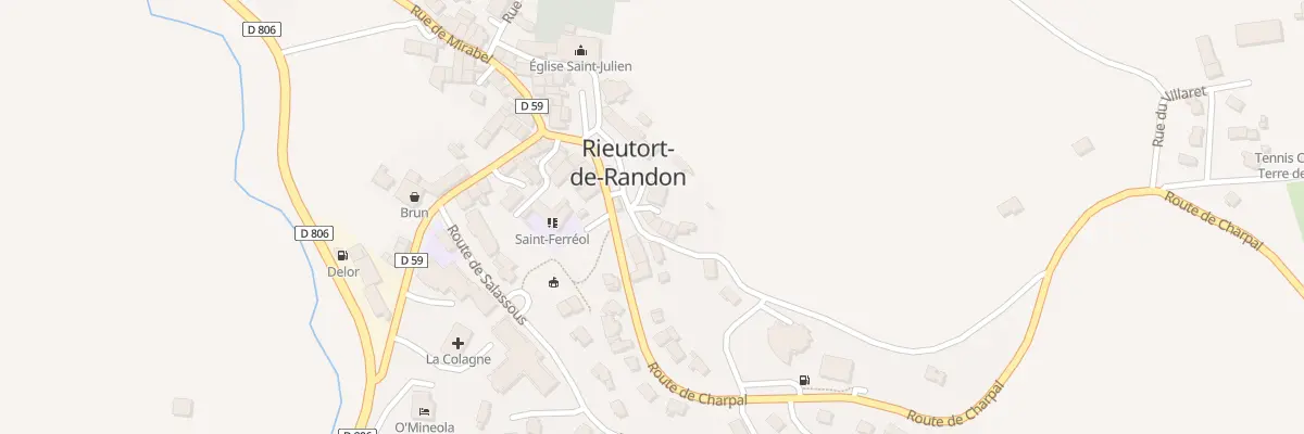 Plan du 5097 Pl du Foirail à Monts-de-Randon
