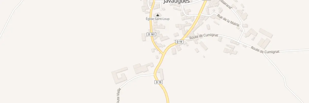 Plan du 1 Rue sous l’Église à Javaugues