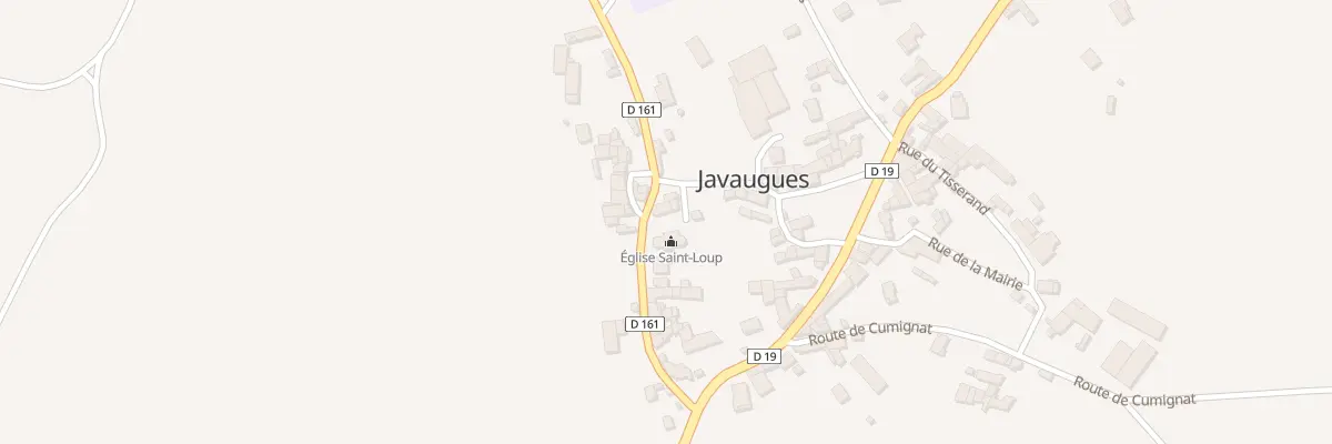 Plan du 5032 Au Bourg à Javaugues