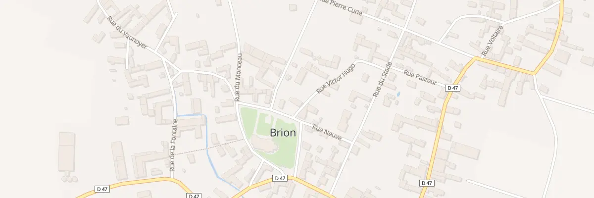 Plan du 1 Rue Victor Hugo à Brion