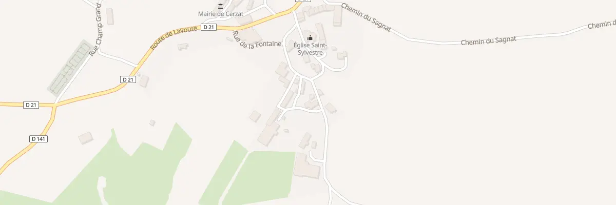 Plan du 5037 Le Bourg à Cerzat