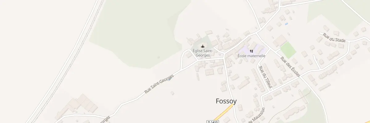 Plan du 1 Rue du Paradis à Fossoy