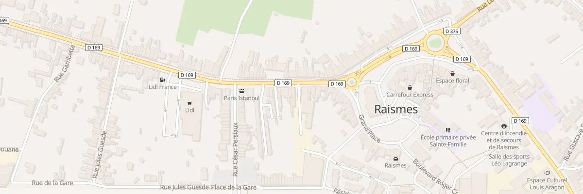 Plan du 13 Rue Jean Jaurès à Raismes