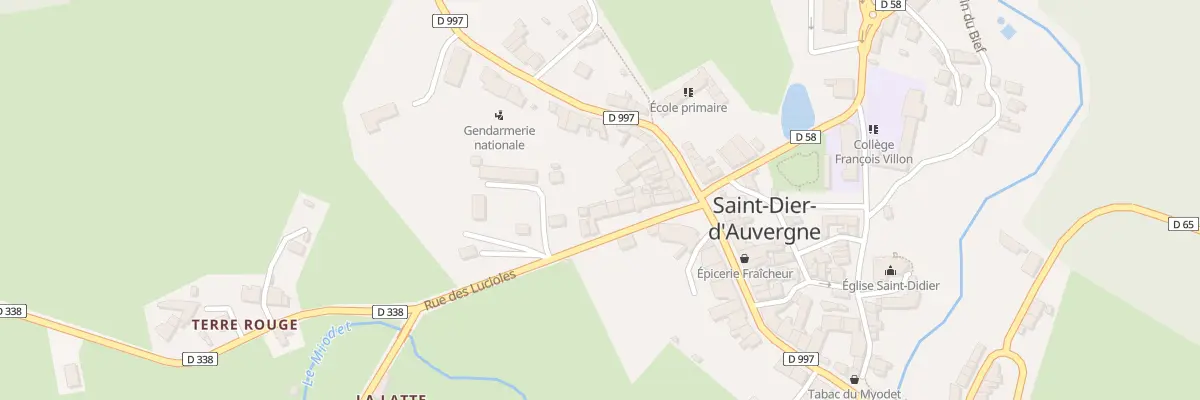 Plan du 11 Rue des Lucioles à Saint-Dier-d’Auvergne