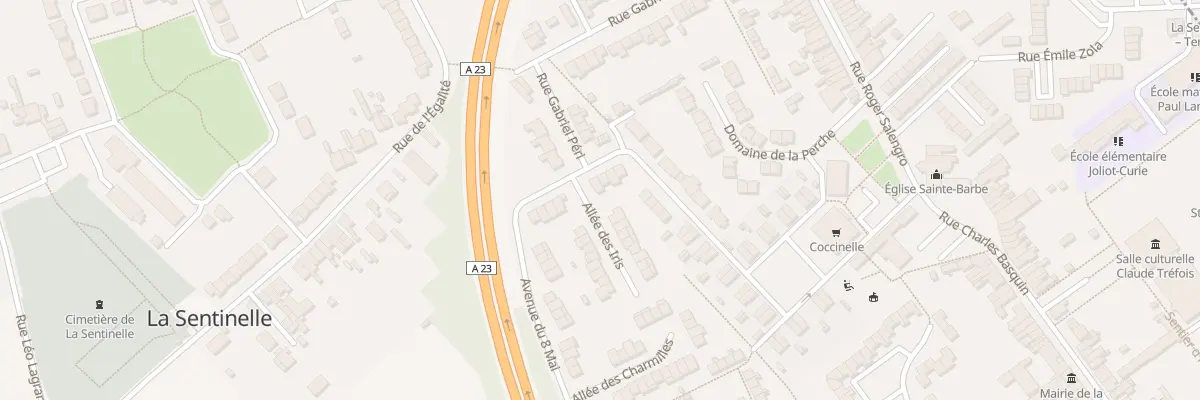 Plan du 78 Av du Huit Mai à La Sentinelle