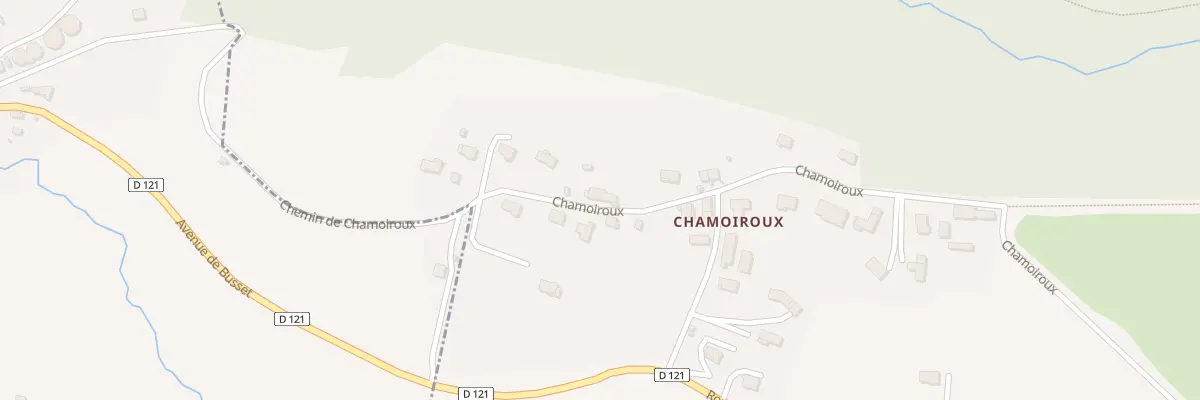 Plan du 20 Chamoiroux à Busset