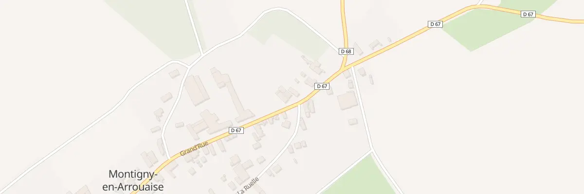 Plan du 25 Gr Grand Rue à Montigny-en-Arrouaise