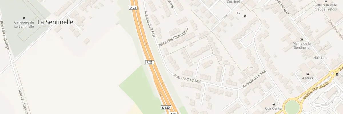 Plan du 40 Av du Huit Mai à La Sentinelle