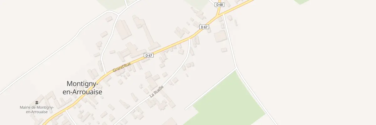 Plan du 34 La Ruelle à Montigny-en-Arrouaise