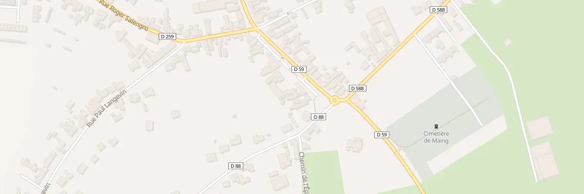 Plan du 20 Rue Emile Zola à Maing