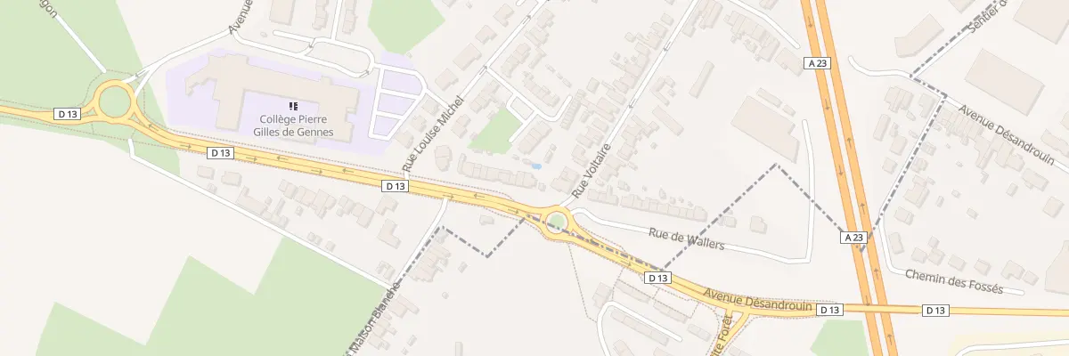 Plan du 28 Rue Ambroise Croizat à Petite-Forêt