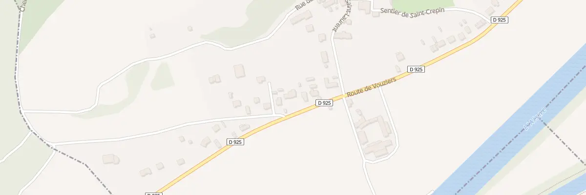 Plan du 53 Rte de Vouziers à Celles-sur-Aisne