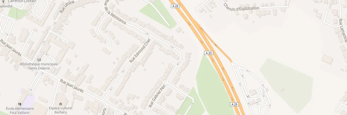 Plan du 25 Rue Gabriel Peri à Petite-Forêt
