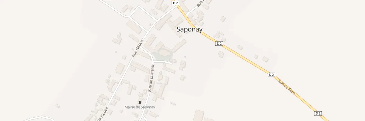 Plan du 2 Rue de l’Eglise à Saponay
