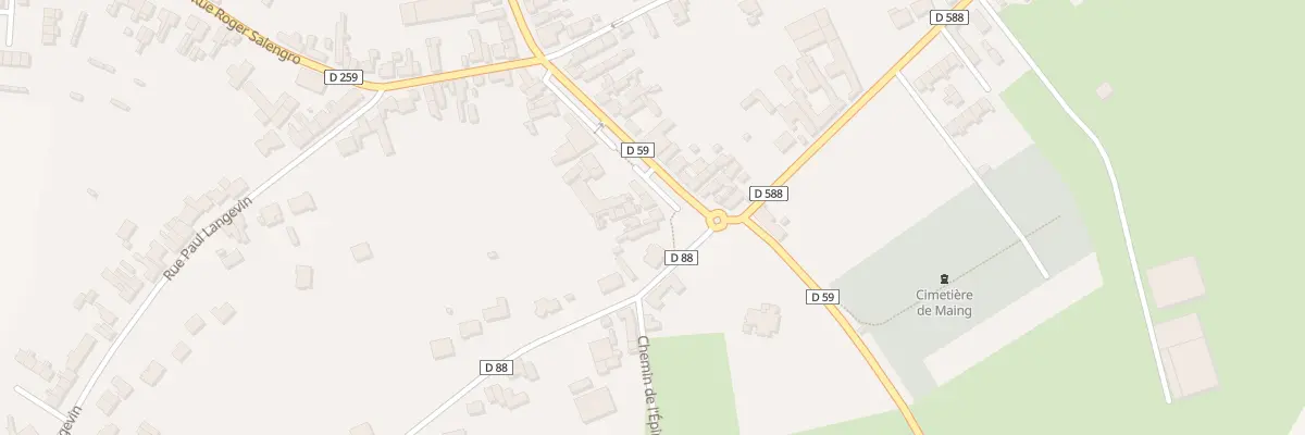 Plan du 28 Rue Emile Zola à Maing