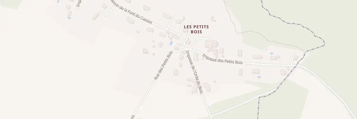 Plan du 9004 Rue des Petits Bois à Saint-Yorre