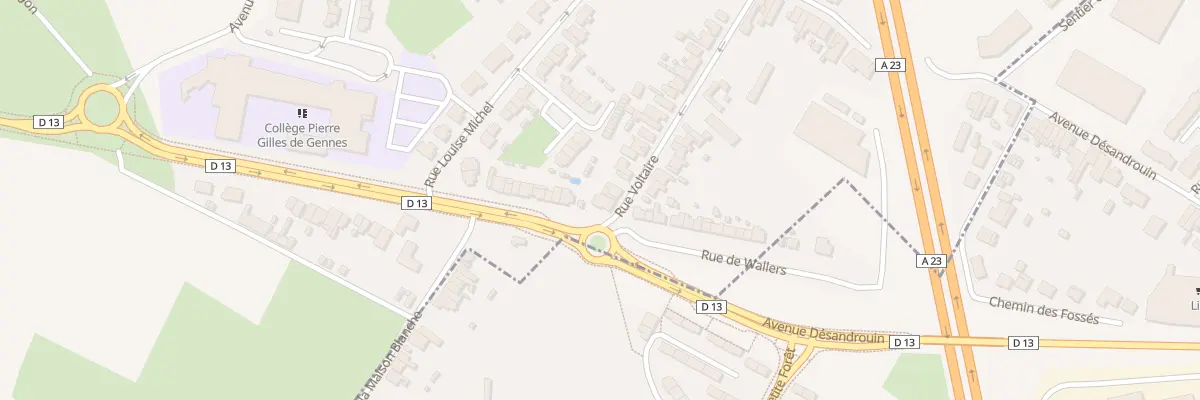 Plan du 26 Rue Ambroise Croizat à Petite-Forêt