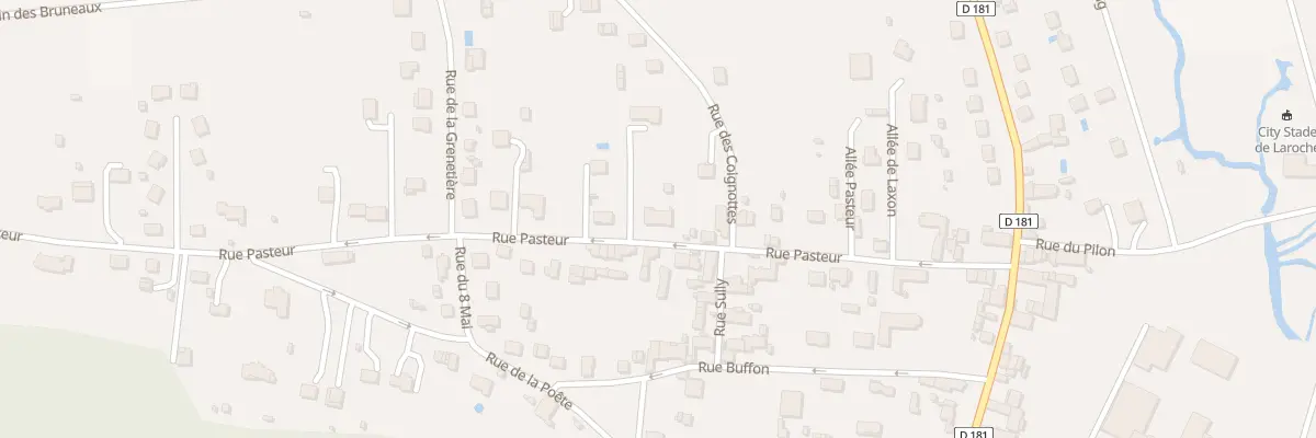 Plan du 16 Rue Pasteur à Laroche-Saint-Cydroine