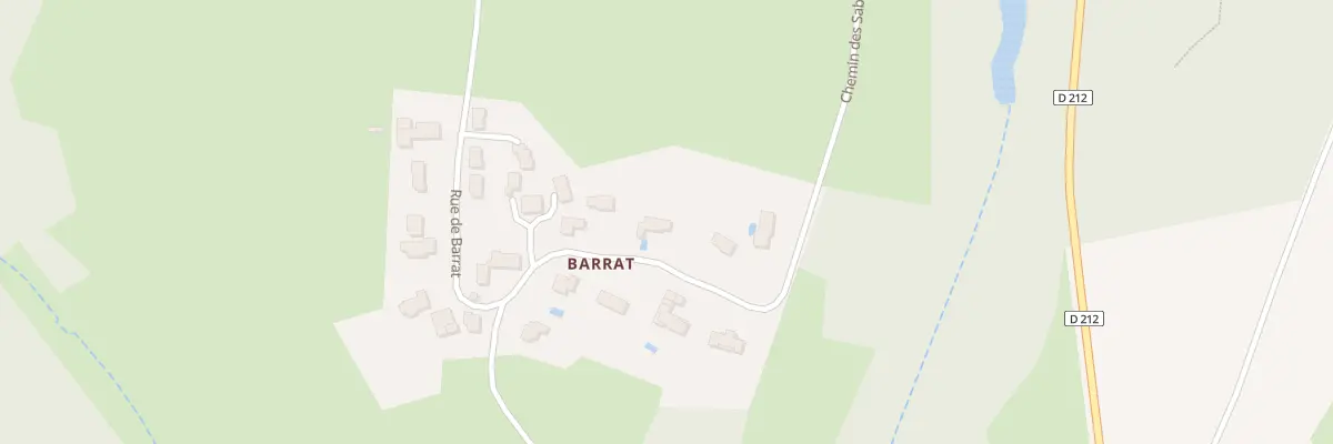 Plan du 6 Barrat à Peschadoires