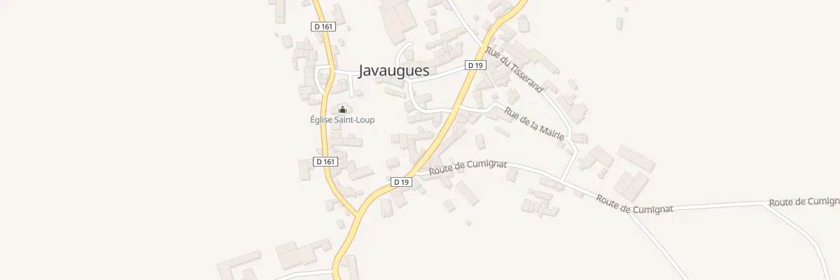 Plan du 5025 Au Bourg à Javaugues