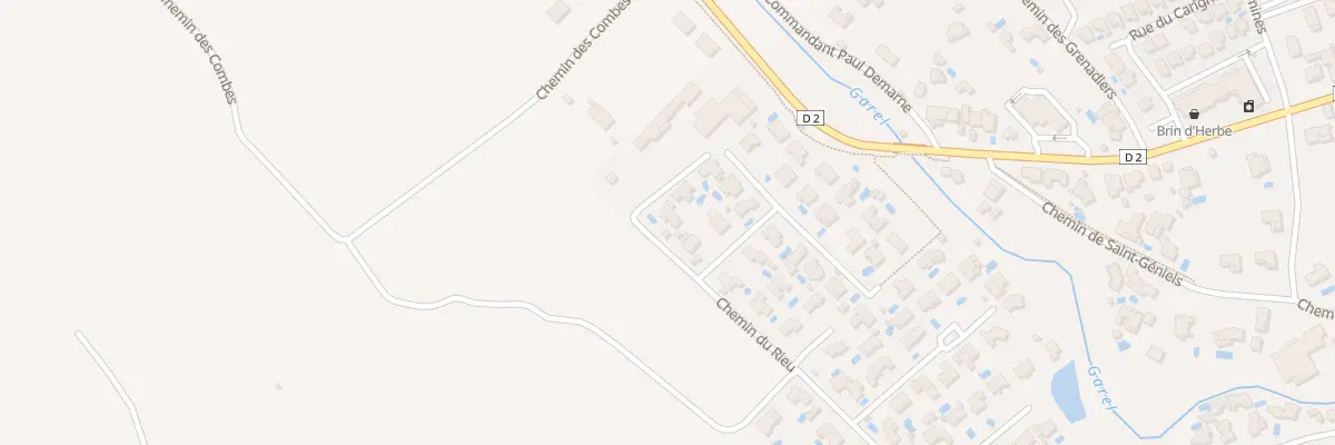 Plan du 2 Lot Les Jardins de St Genieis à Canet