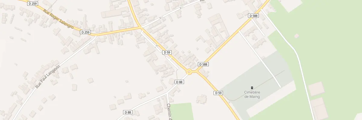Plan du 25 Rue Emile Zola à Maing