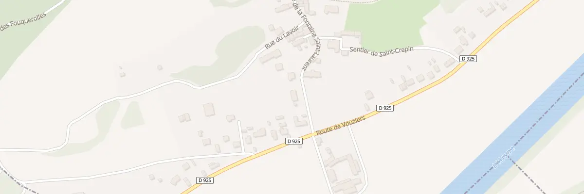 Plan du 2 Rue de la Fontaine St Laurent à Celles-sur-Aisne