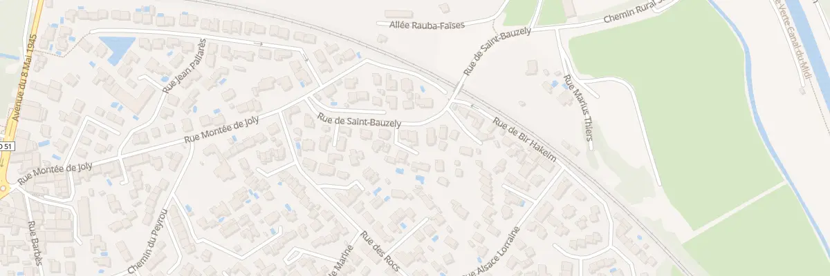 Plan du 10B Rue de Saint Bauzely à Agde