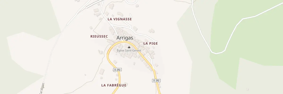 Plan du 5010 Le Village à Arrigas