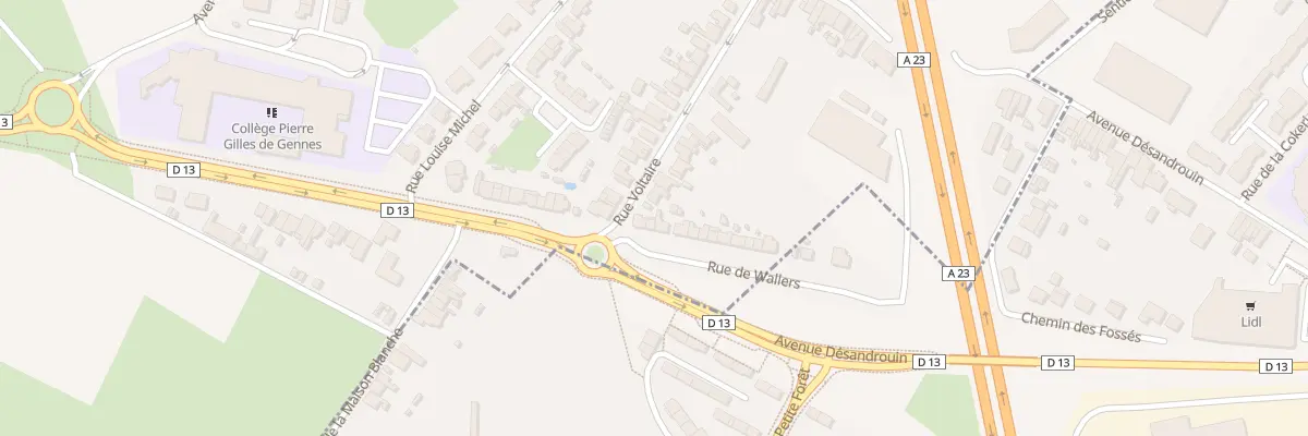Plan du 22 Rue Ambroise Croizat à Petite-Forêt