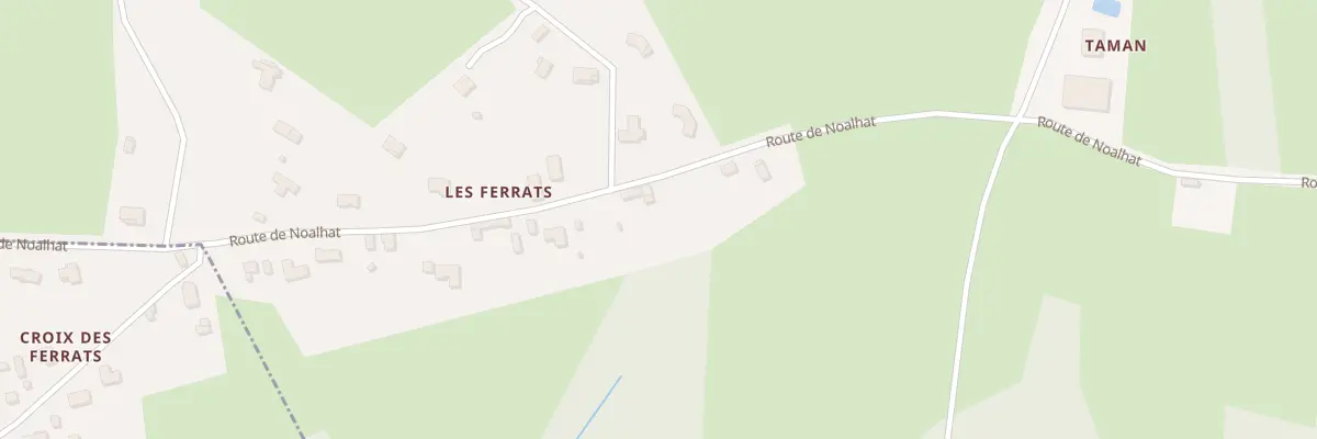 Plan du 5325 Les Ferrats à Paslières