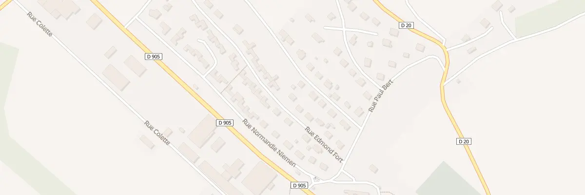 Plan du 12 Rue Edmond Fort à Cerisiers