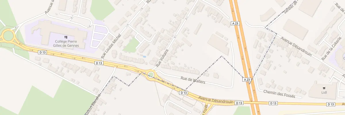 Plan du 15 Rue Voltaire à Petite-Forêt