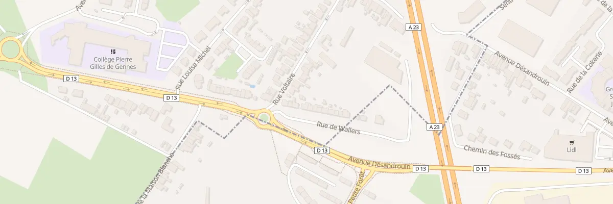 Plan du 18 Rue Ambroise Croizat à Petite-Forêt