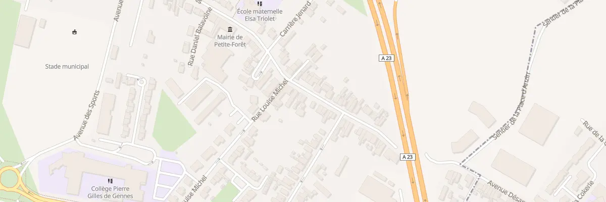 Plan du 120 Rue Jean Jaures à Petite-Forêt