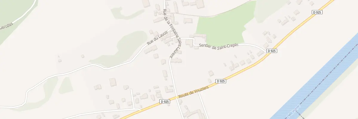 Plan du 1 Rue de la Fontaine St Laurent à Celles-sur-Aisne