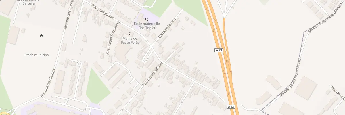 Plan du 107 Rue Jean Jaures à Petite-Forêt