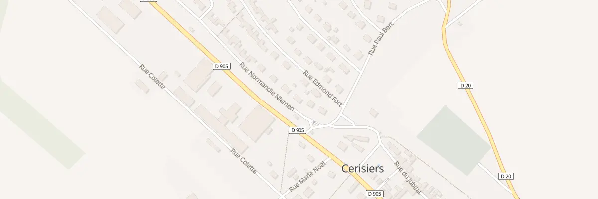 Plan du 6 Rue Normandie Niemen à Cerisiers