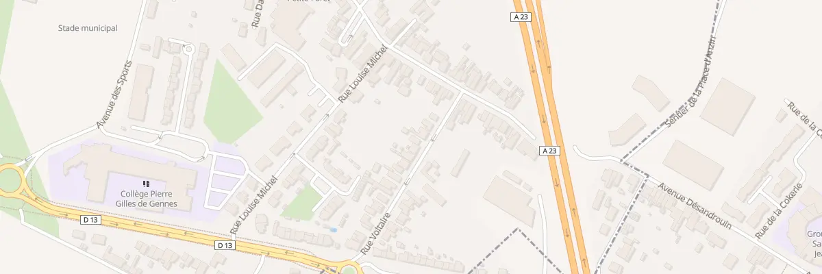 Plan du 6 Rue Voltaire à Petite-Forêt
