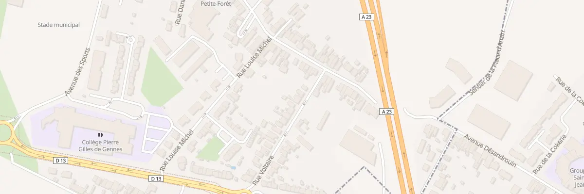 Plan du 4 Rue Voltaire à Petite-Forêt