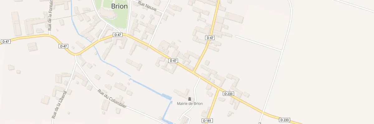 Plan du 11 Rue de la République à Brion